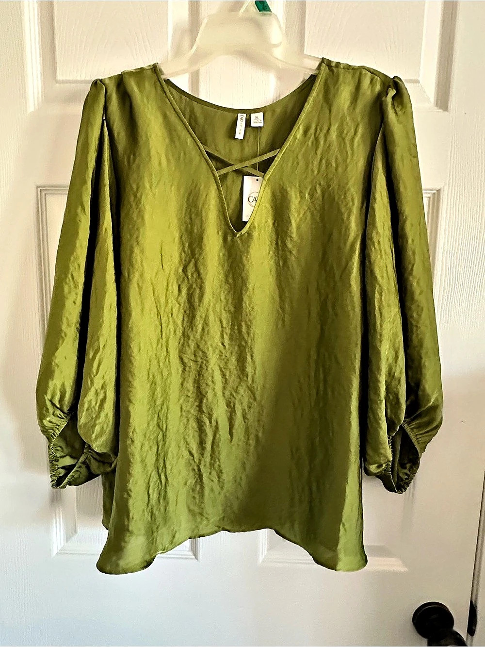 Cato Green Long Sleeve Blouse